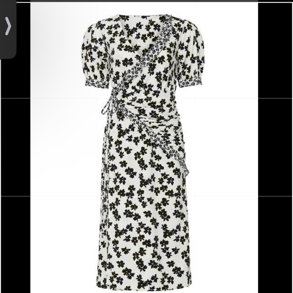 Love, Whit by Whitney Port Floral Wrap Midi Dress